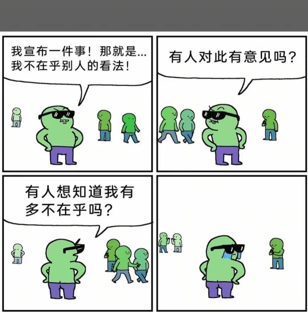我宣布一件事！那就是有人对此有意见吗？我不在乎别人的看法！有