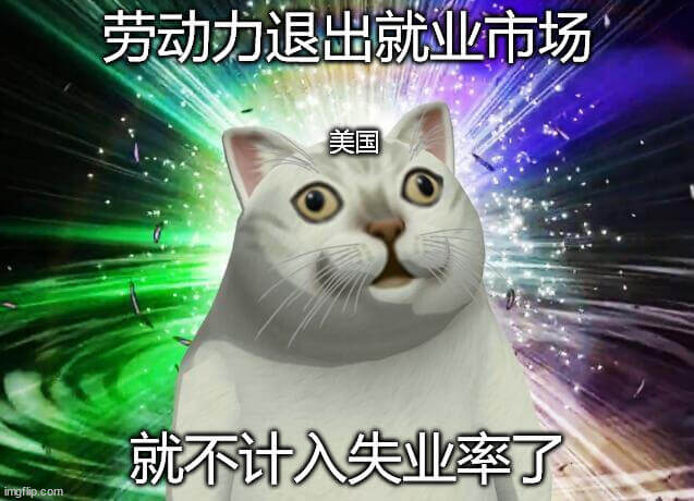 劳动力退出就业市场，就不计入失业率了。