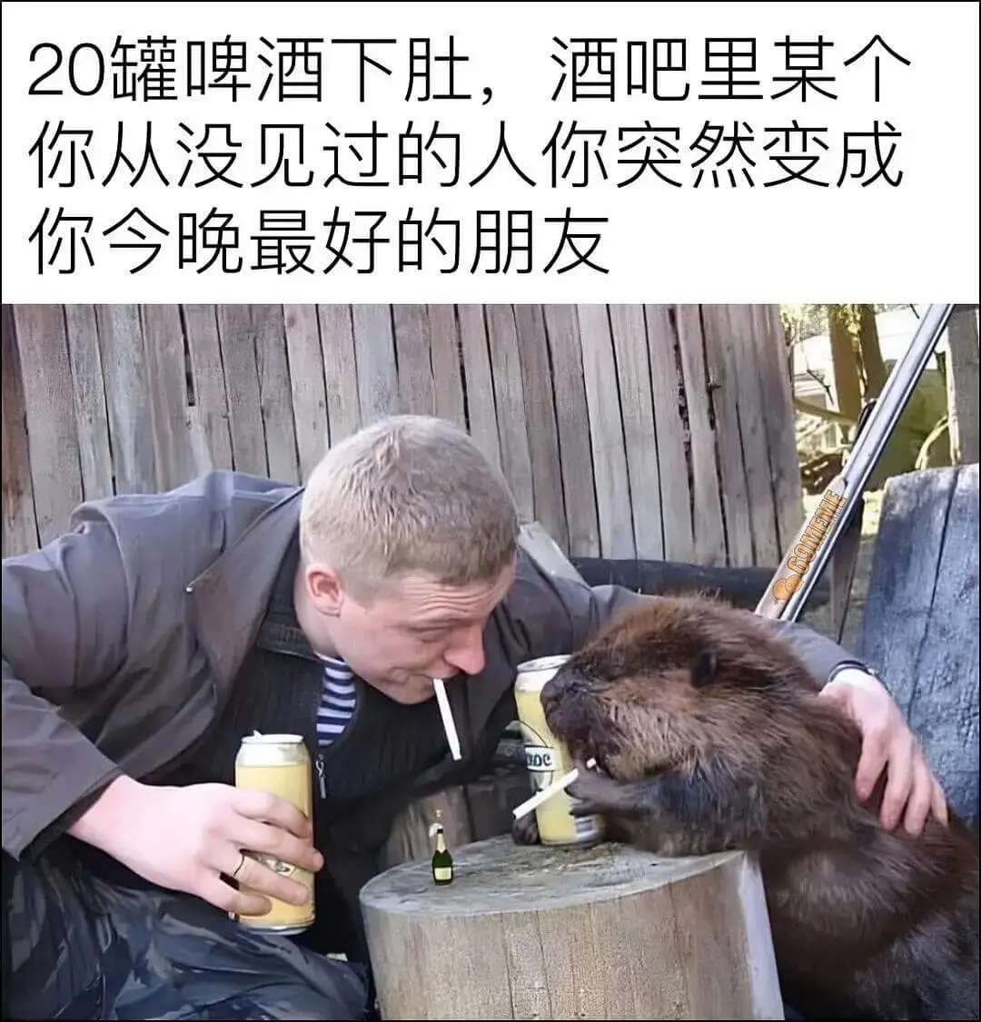 20罐啤酒下肚，酒吧里某个你从没见过的人，你突然变成你今晚最