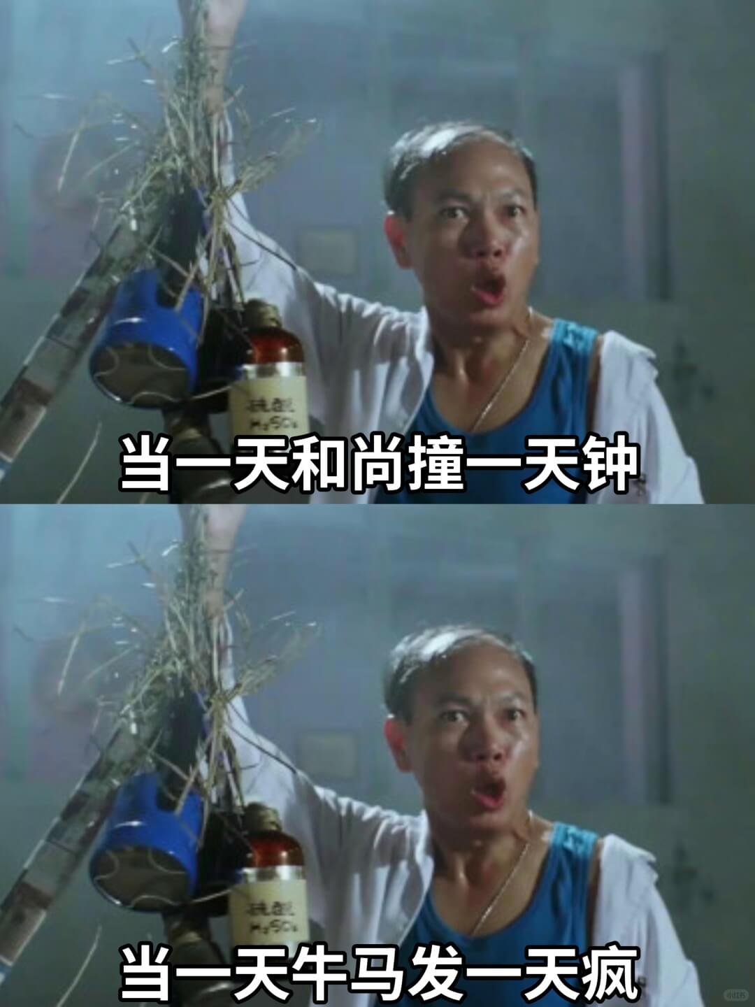 当一天和尚撞一天钟当一天牛马发一天疯