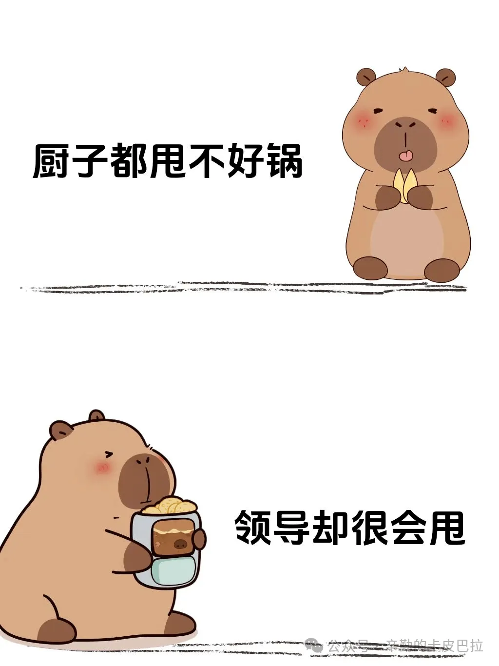 厨子都甩不好锅领导却很会甩。