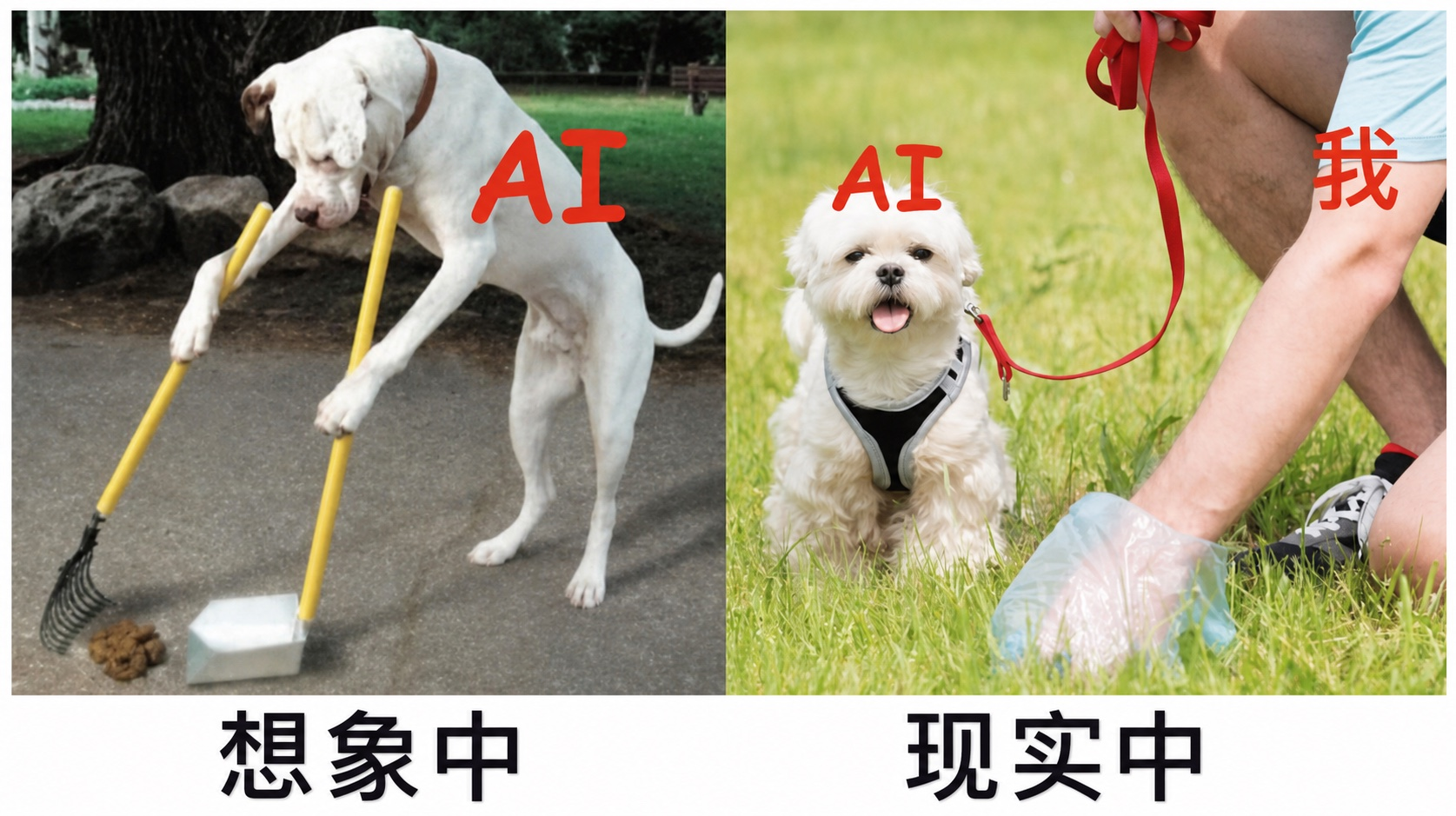 AI我AI想象中现实中