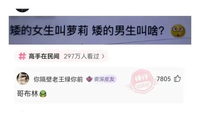 矮的女生叫萝莉矮的男生叫啥?高手在民间297万人看过你隔壁老