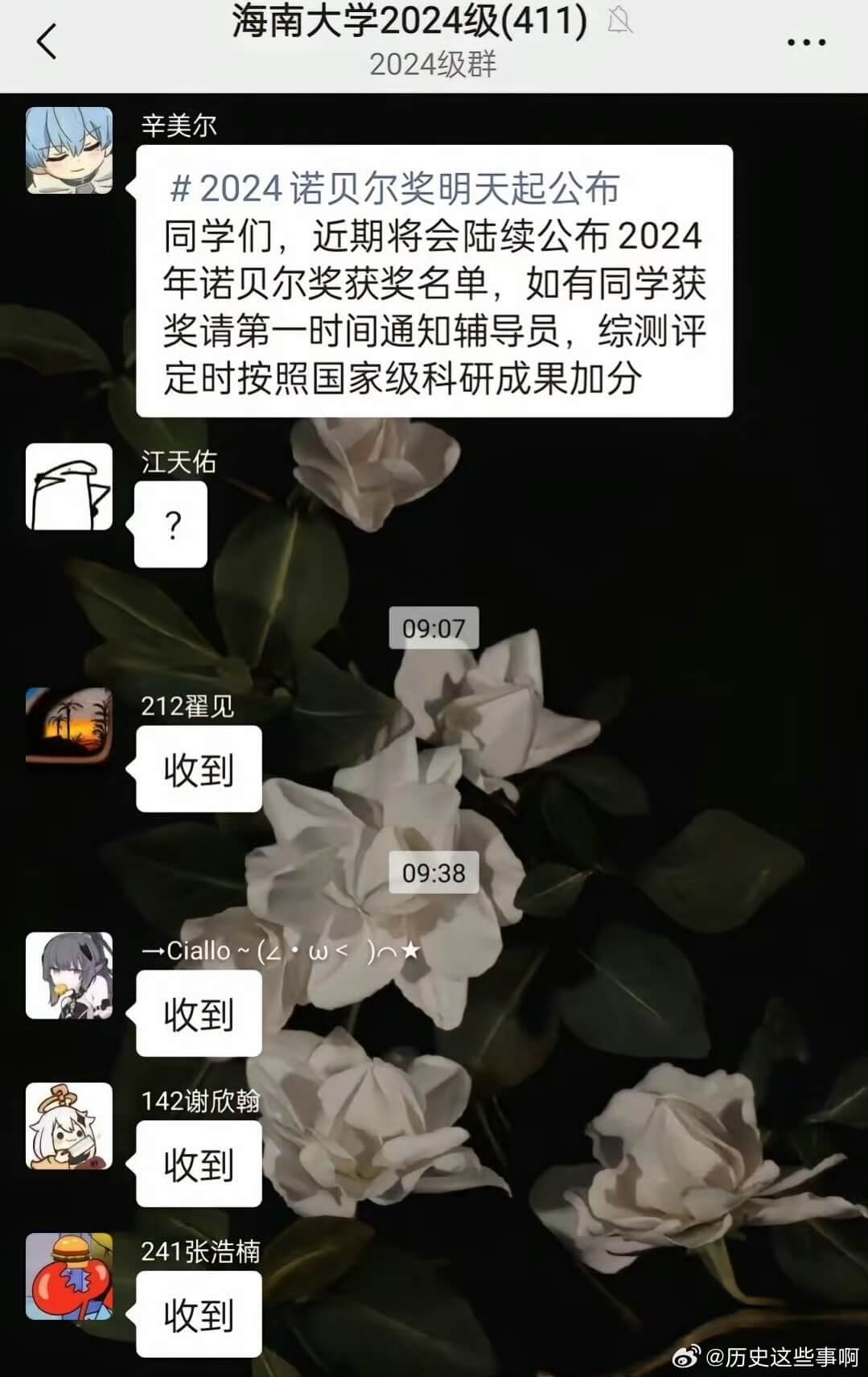 海南大学2024级（411）2024级群辛美尔2024诺贝尔