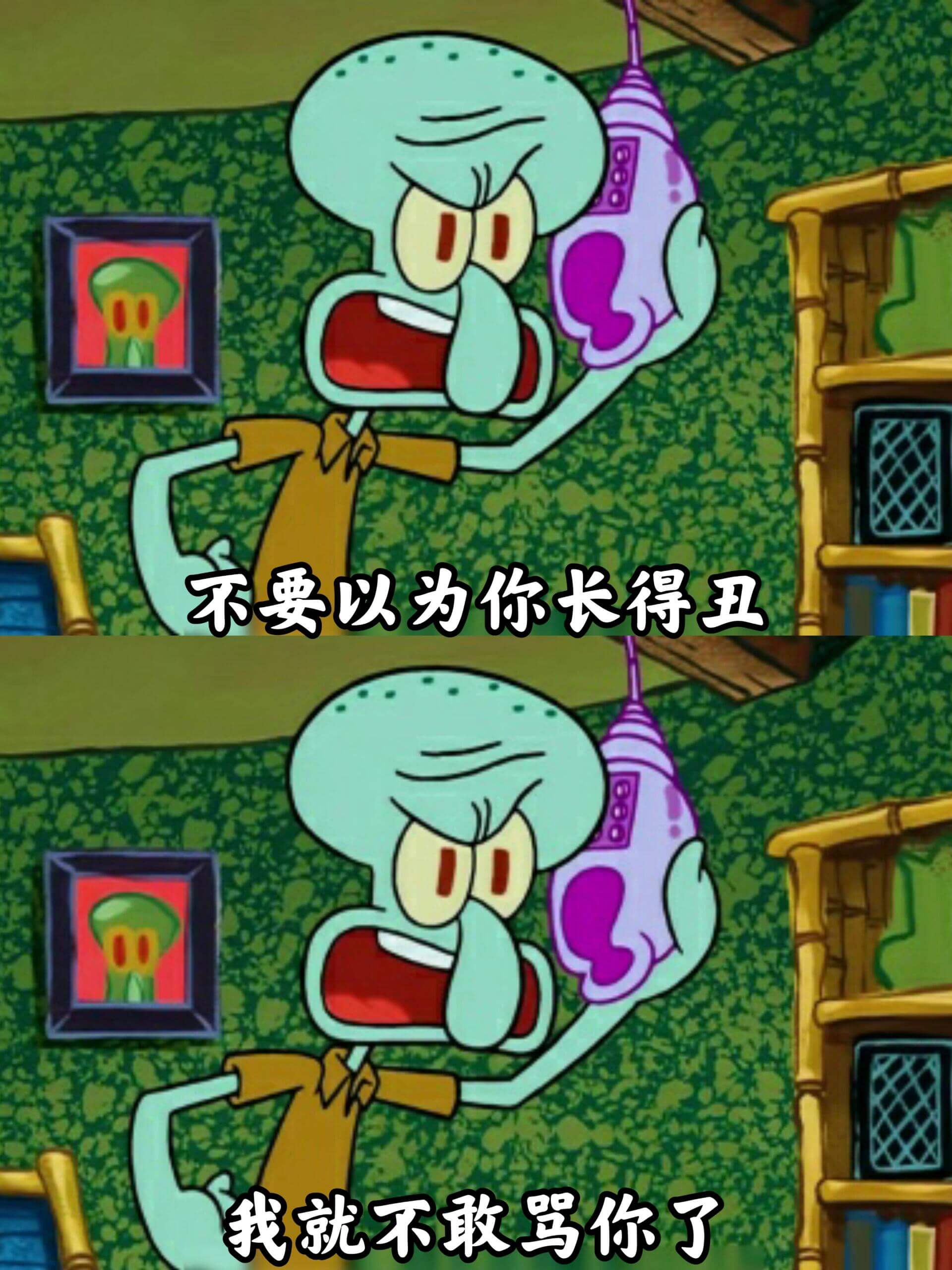 不要以为你长得丑我就不敢骂你了