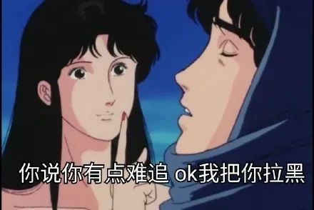 你说你有点难追ok我把你拉黑