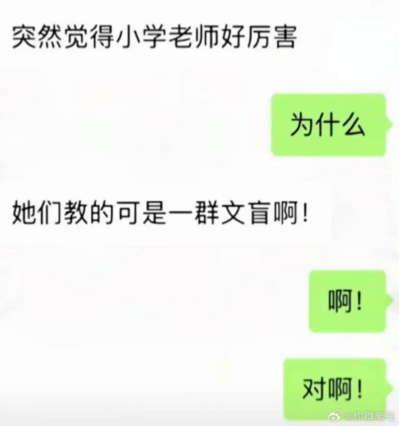 突然觉得小学老师好厉害。为什么？她们教的可是一群文盲啊！啊！