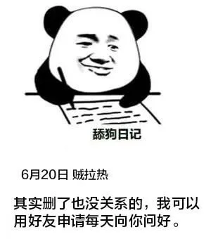 添狗日记6月20日贼拉热其实删了也没关系的，我可以用好友申请