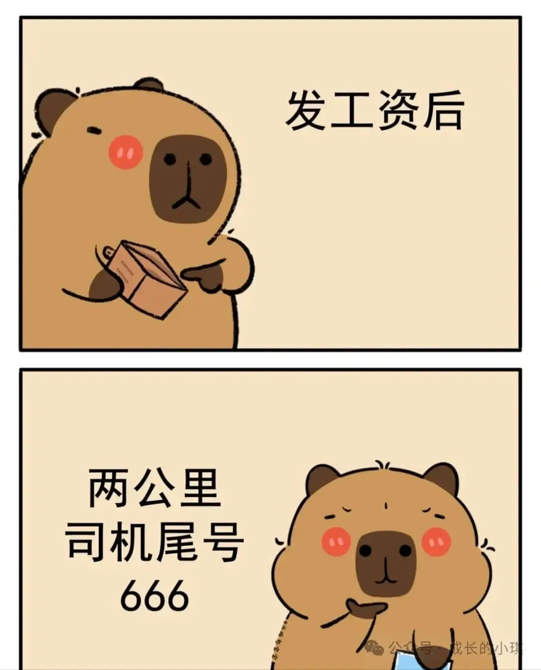 发工资后：两公里司机尾号666成长的小