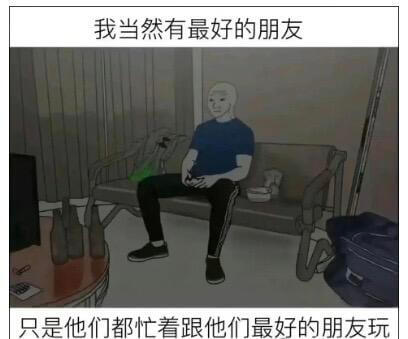 我当然有最好的朋友只是他们都忙着跟他们最好的朋友玩