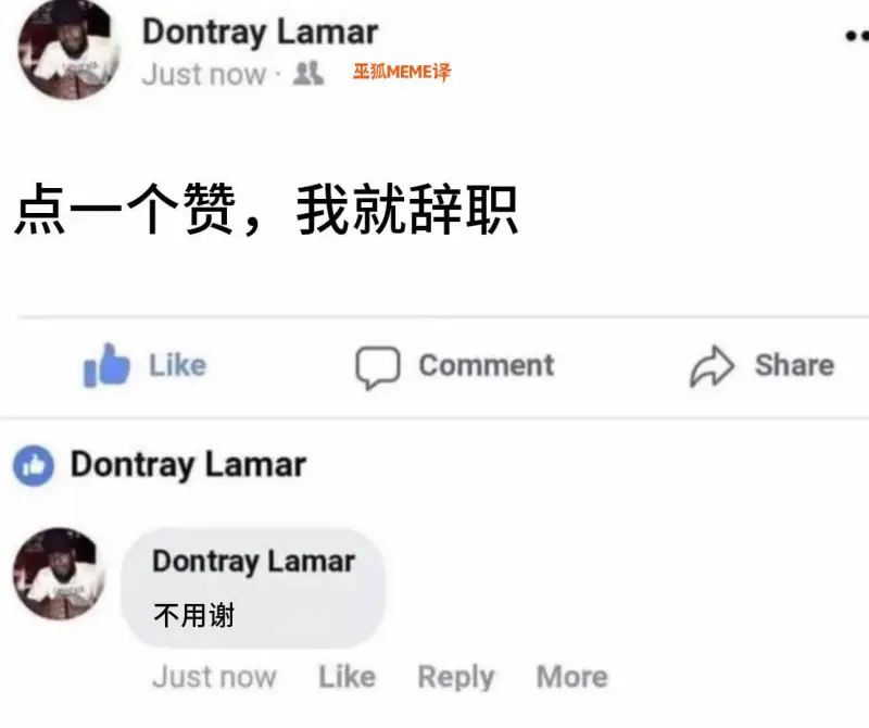 DontrayLamarJustnow-巫狐MEME译点一个