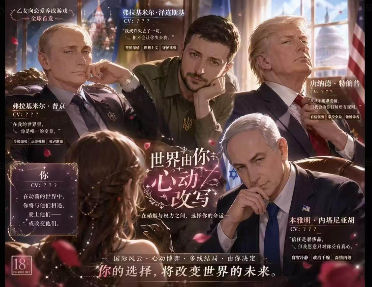乙女向恋爱养成游戏弗拉基米尔·泽连斯基全球首发CV：？？？“
