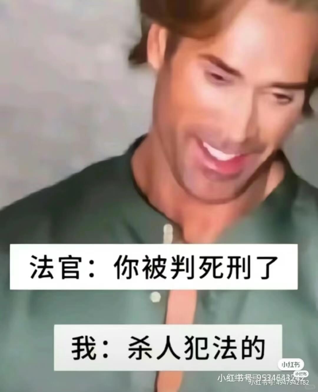 法官：你被判死刑了我：杀人犯法的小红书小红书