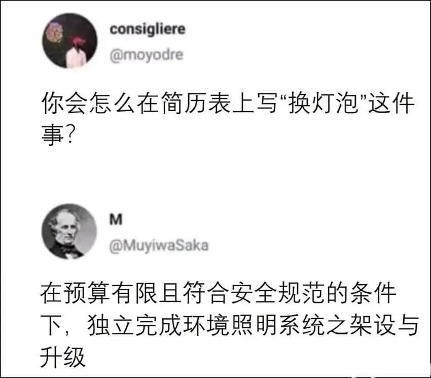 consigliere@moyodre你会怎么在简历表上写“