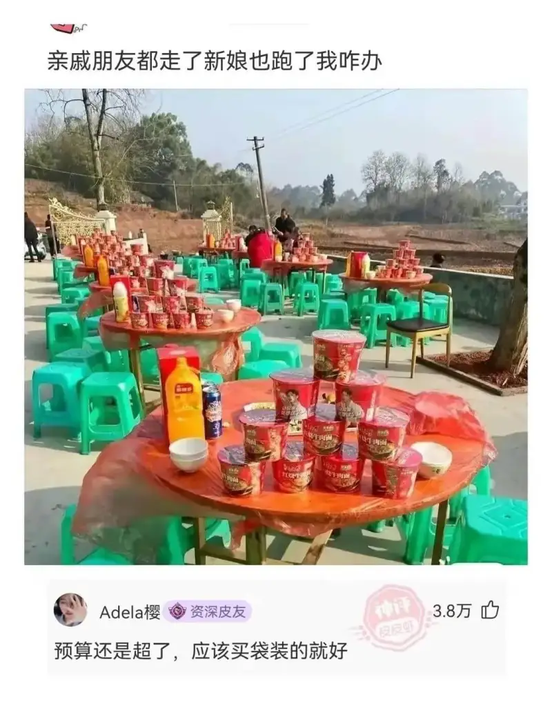 亲戚朋友都走了新娘也跑了我咋办Adela樱资深皮友预算还是超