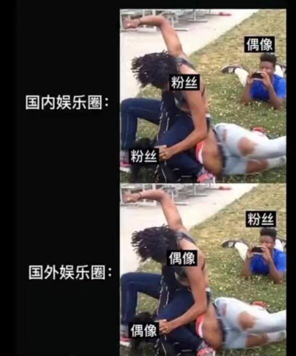 偶像粉丝国内娱乐圈粉丝粉丝偶像国外娱乐圈：偶像