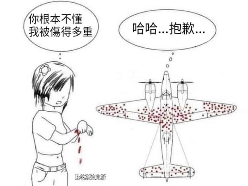 你根本不懂我被伤得多重。哈哈...抱歉...