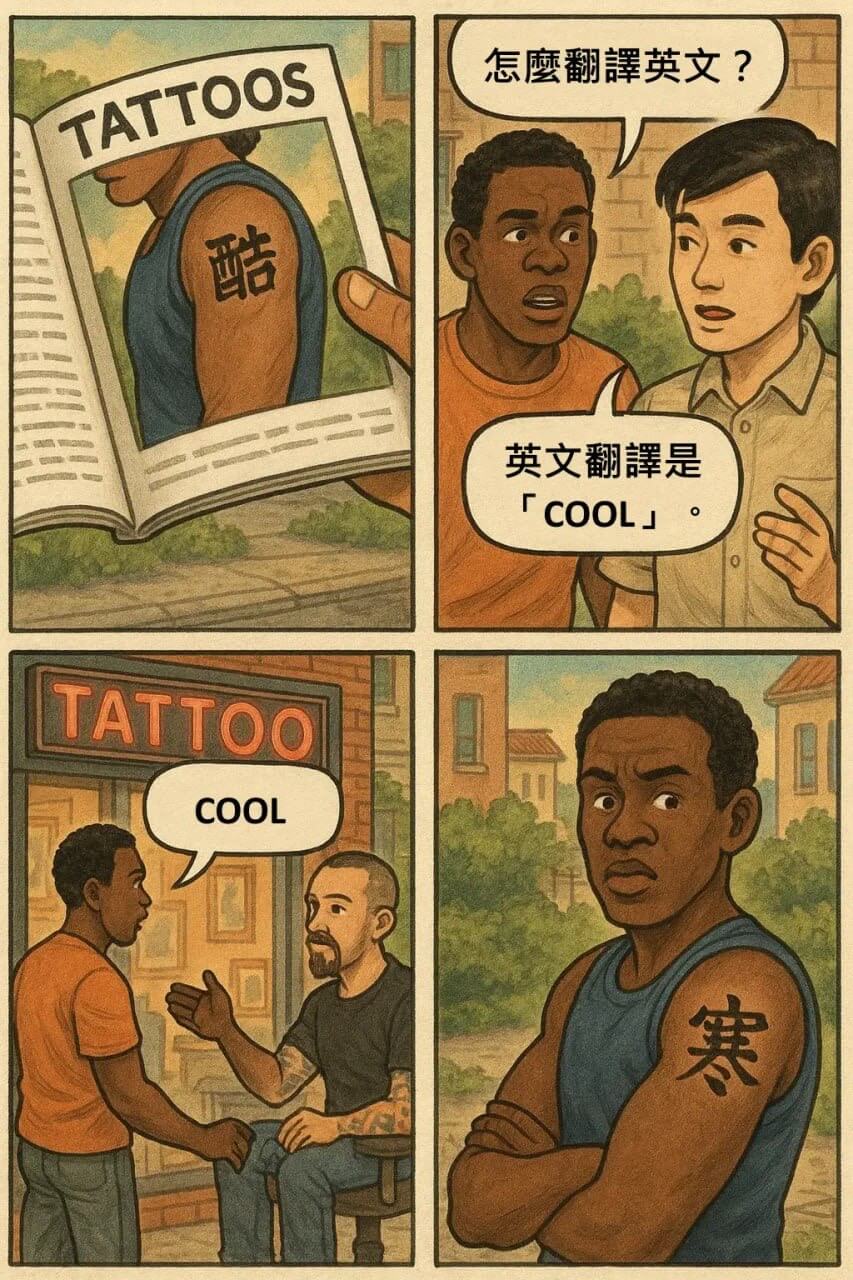 怎鹰翻英文？TATTOOS酷英文翻汉是[COOL]TATTO