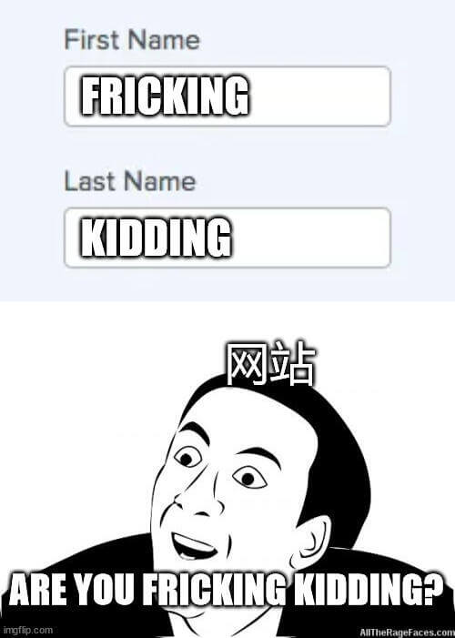 FirstName:FRICKINGLastName:KID