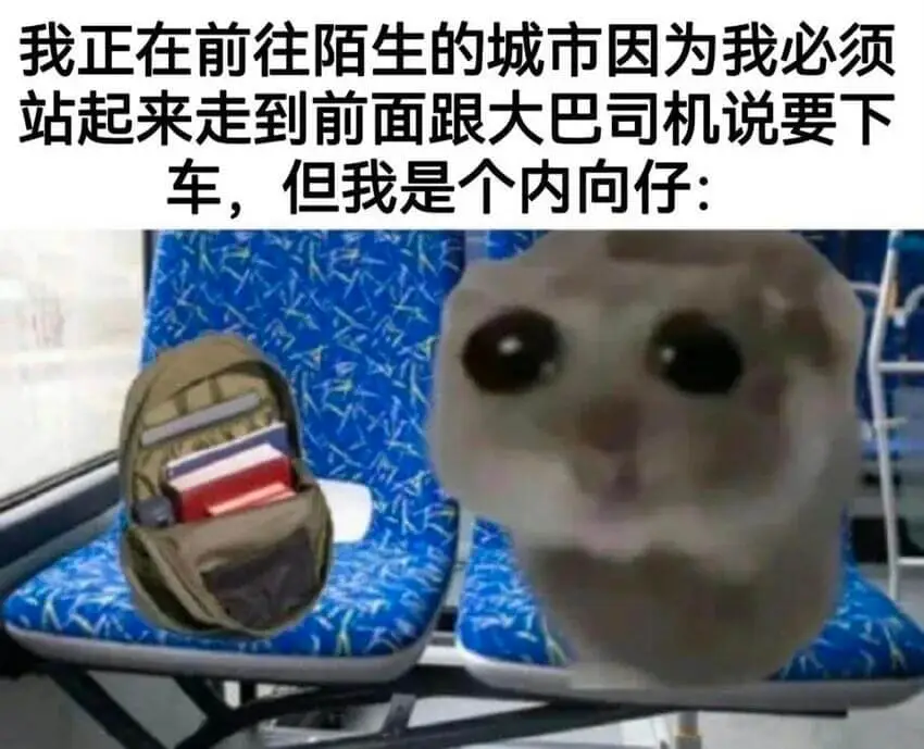 我正在前往陌生的城市因为我必须站起来走到前面跟大巴司机说要下