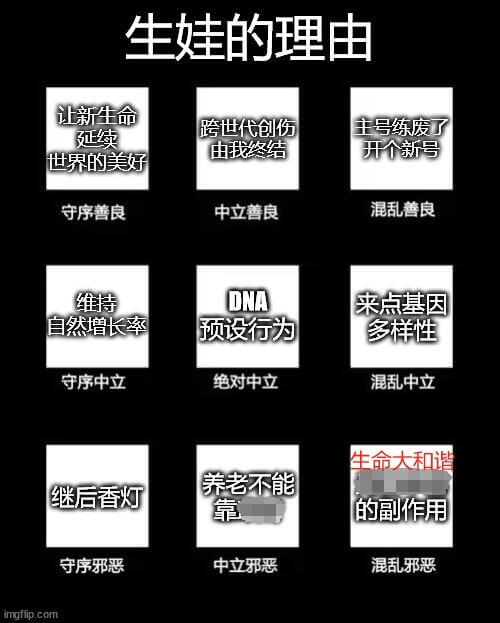 生娃的理由让新生命跨世代创伤主号练废了延续由我终结开个新号世