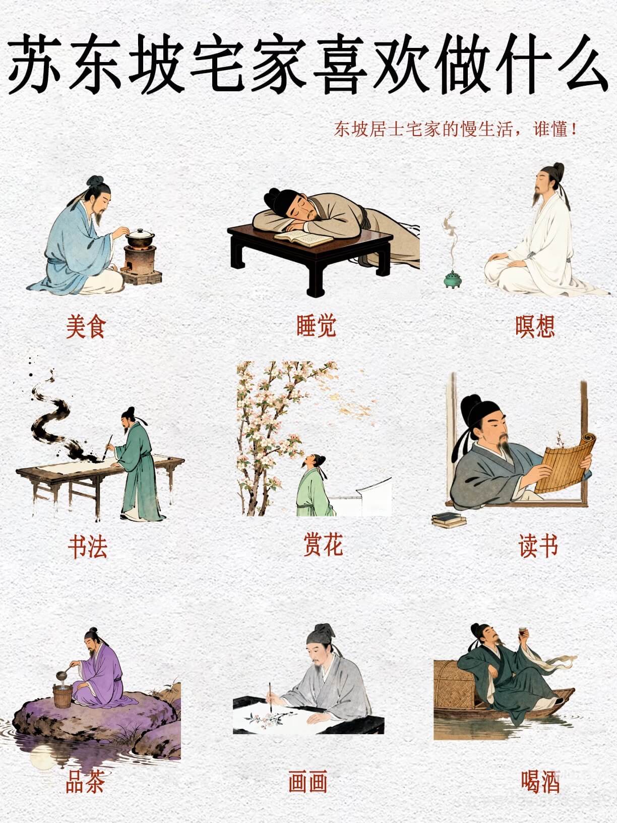 苏东坡宅家喜欢做什么东坡居士宅家的慢生活，谁懂！美食、睡觉、