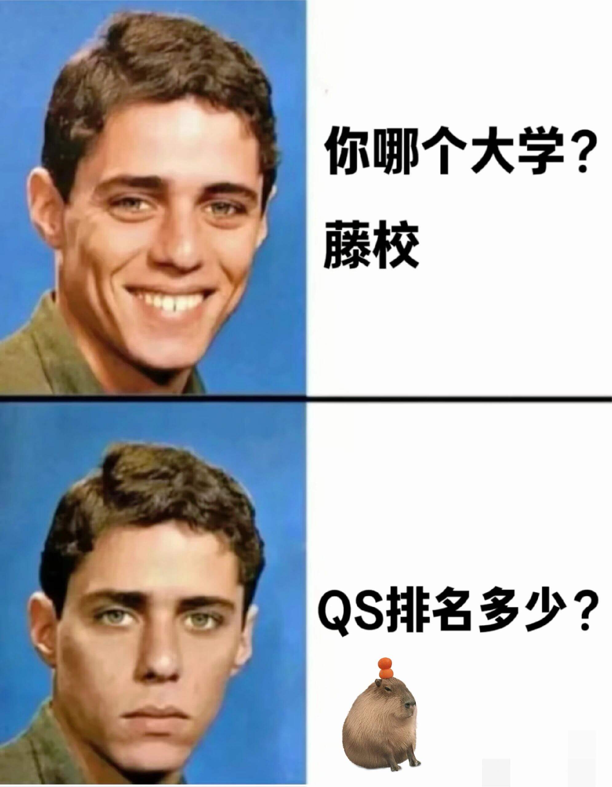 你哪个大学？藤校QS排名多少？