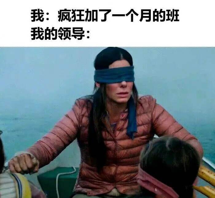 我：疯狂加了一个月的班我的领导：