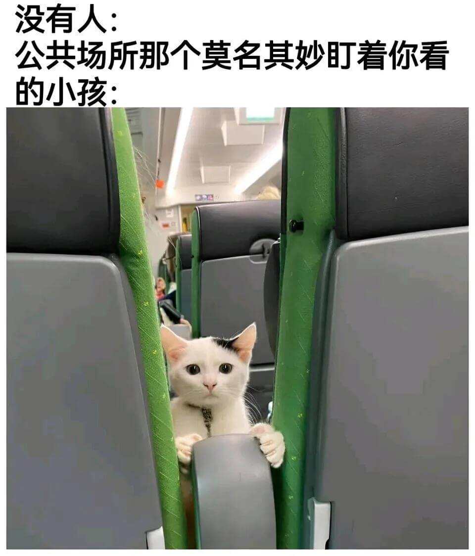没有人：公共场所那个莫名其妙盯着你看的小孩：