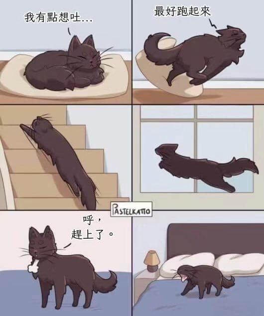 我有點想吐..最好跑起来呼，提上了