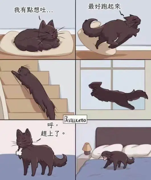 我有點想吐..最好跑起来呼，提上了