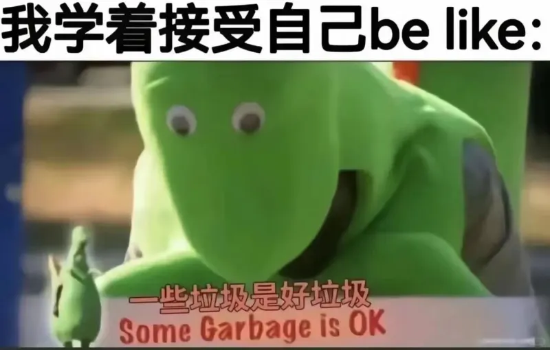我学着接受自己belike:些垃圾是好垃圾SomeGarba