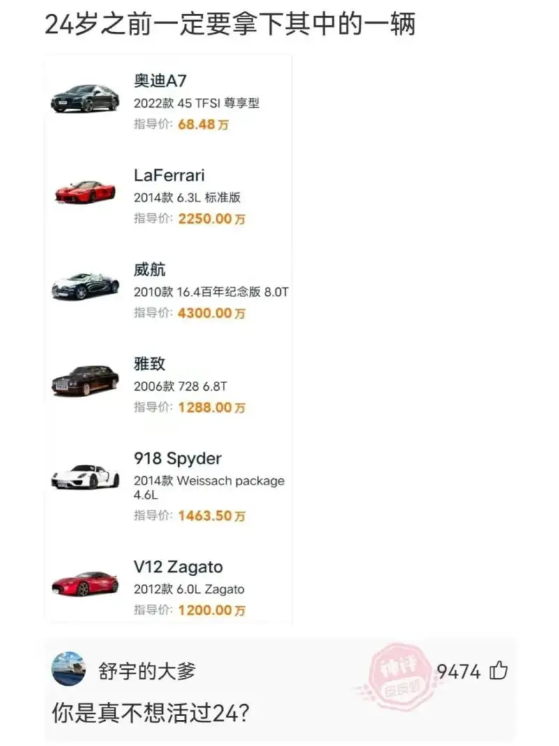 24岁之前一定要拿下其中的一辆奥迪A72022款45TFSI