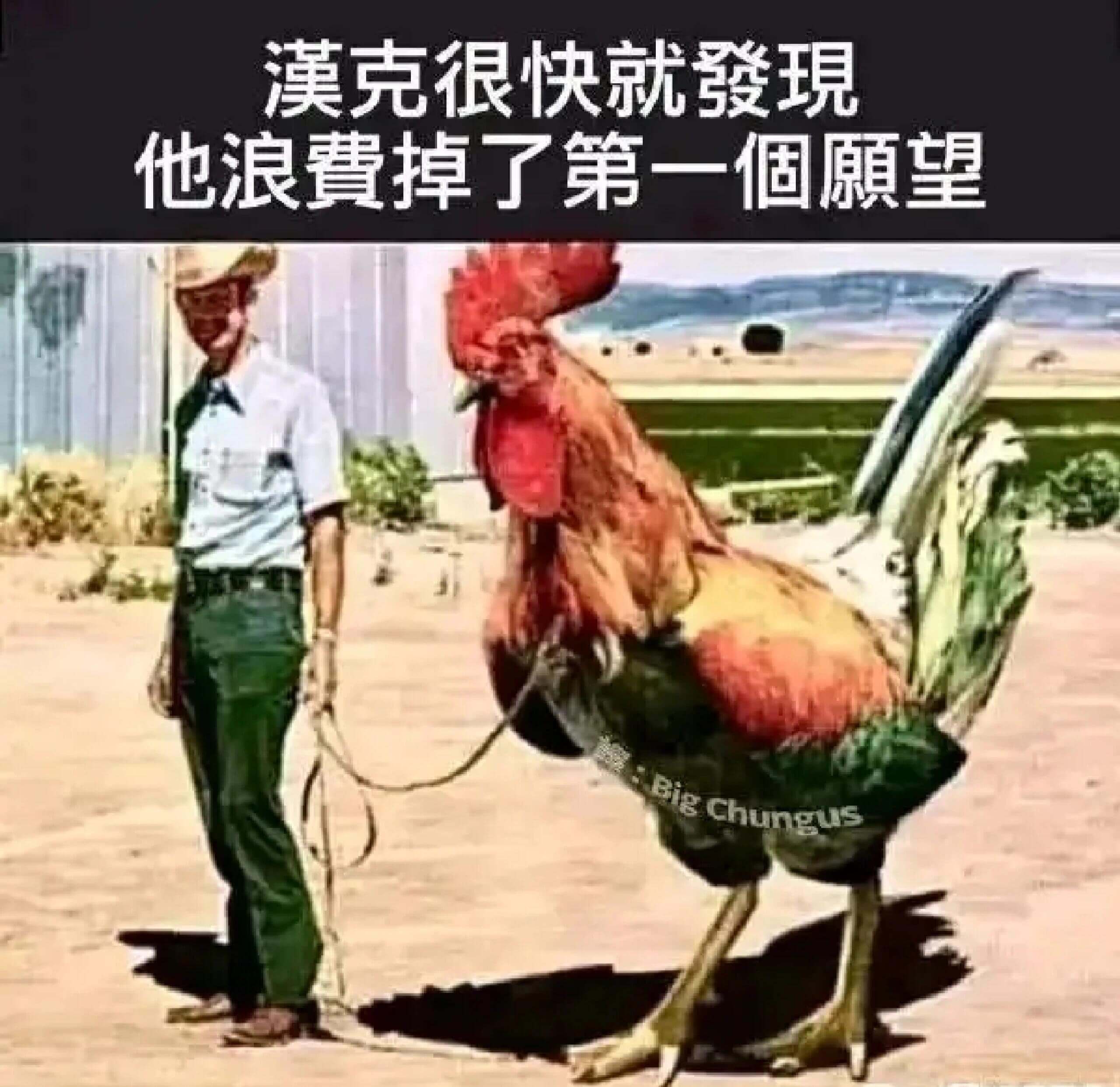 漢克很快就發現他浪費掉了第一個願望。BigChungus