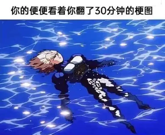 你的便便看着你翻了30分钟的梗图