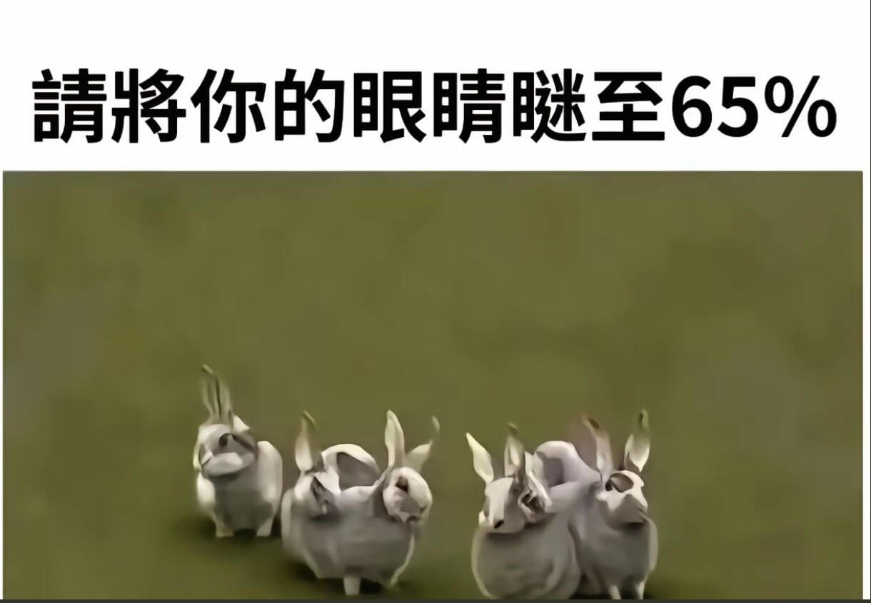 睛将你的眼睛谜至65%