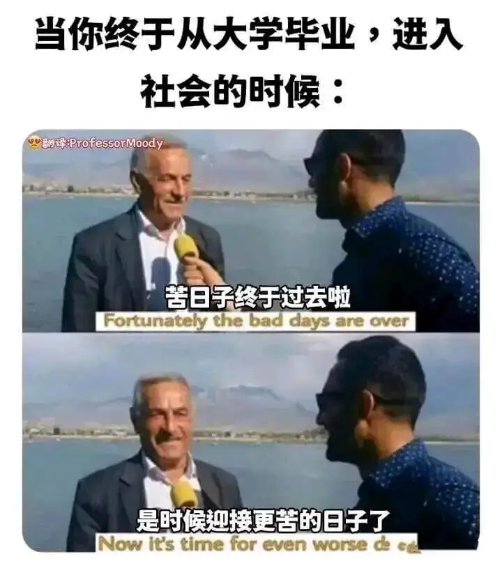 当你终于从大学毕业，进入社会的时候：wi：Professor
