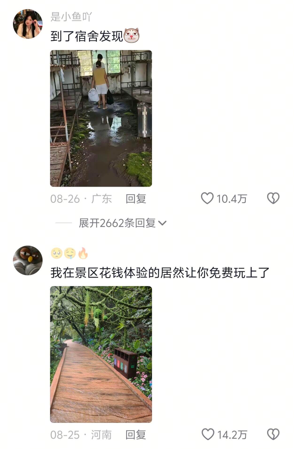 是小鱼吖到了宿舍发现08-26·广东回复10.4万展开266