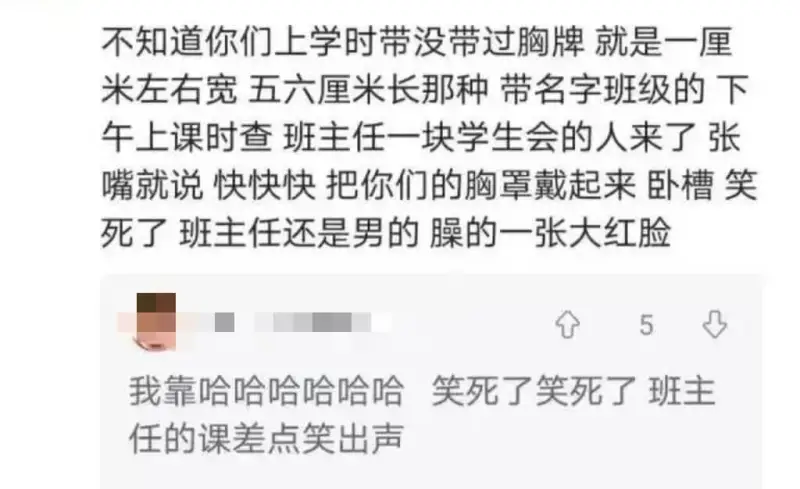 不知道你们上学时带没带过胸牌就是一厘米左右宽五六厘米长那种带