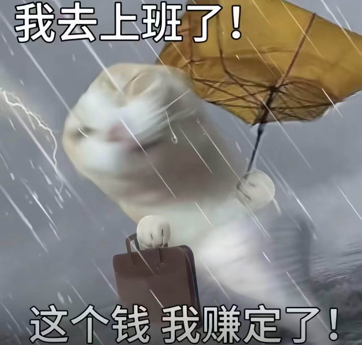 我去上班了！这个钱我赚定了！