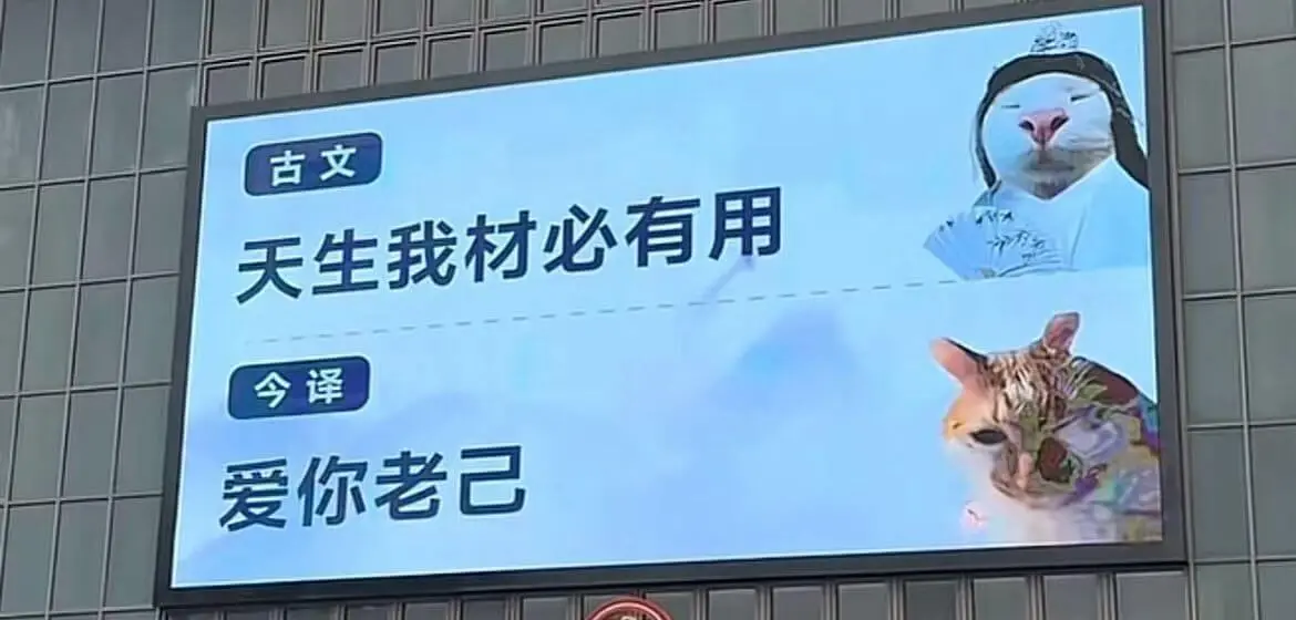 古文:天生我材必有用今译:爱惜自己