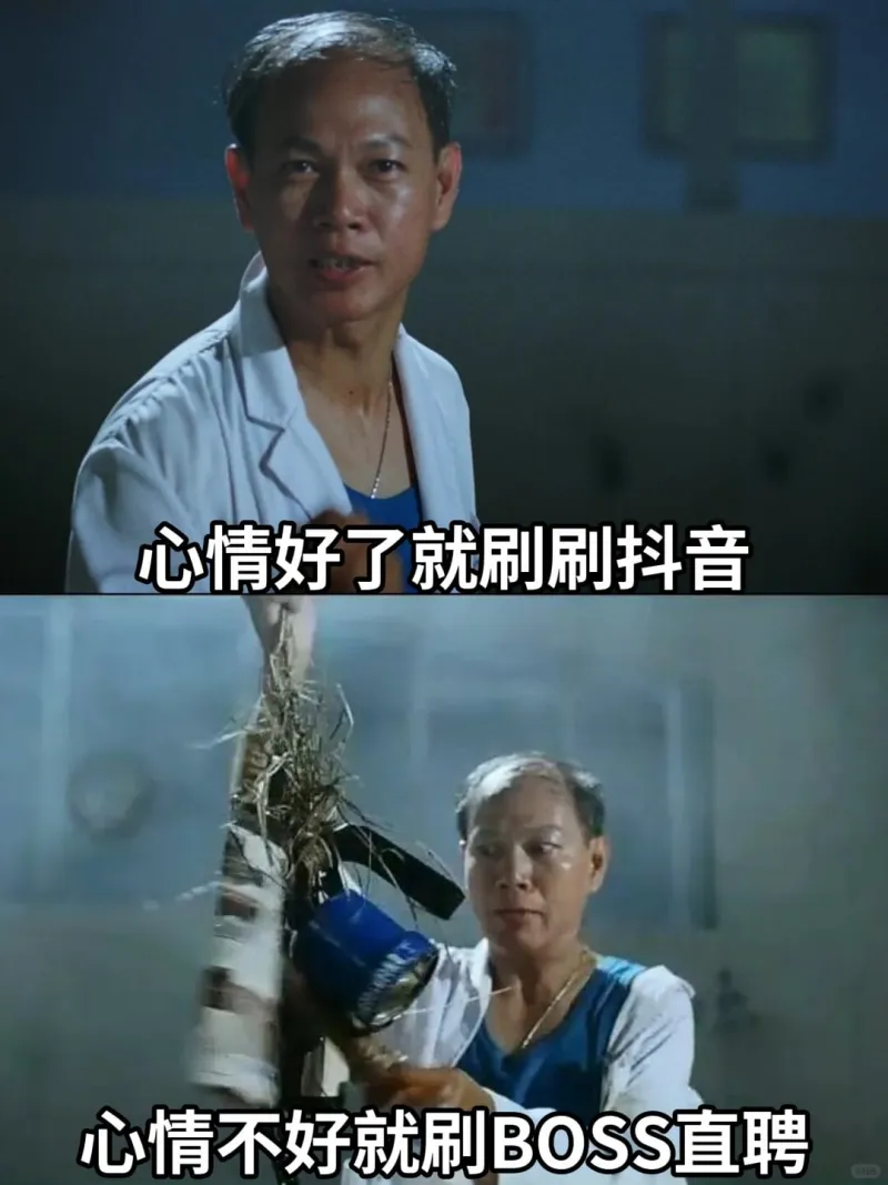 心情好了就刷刷抖音心情不好就刷BOSS直聘