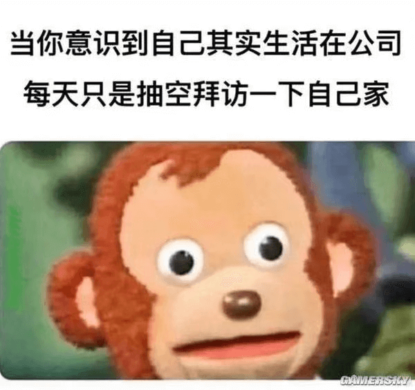 当你意识到自己其实生活在公司，每天只是抽空拜访一下自己家。A