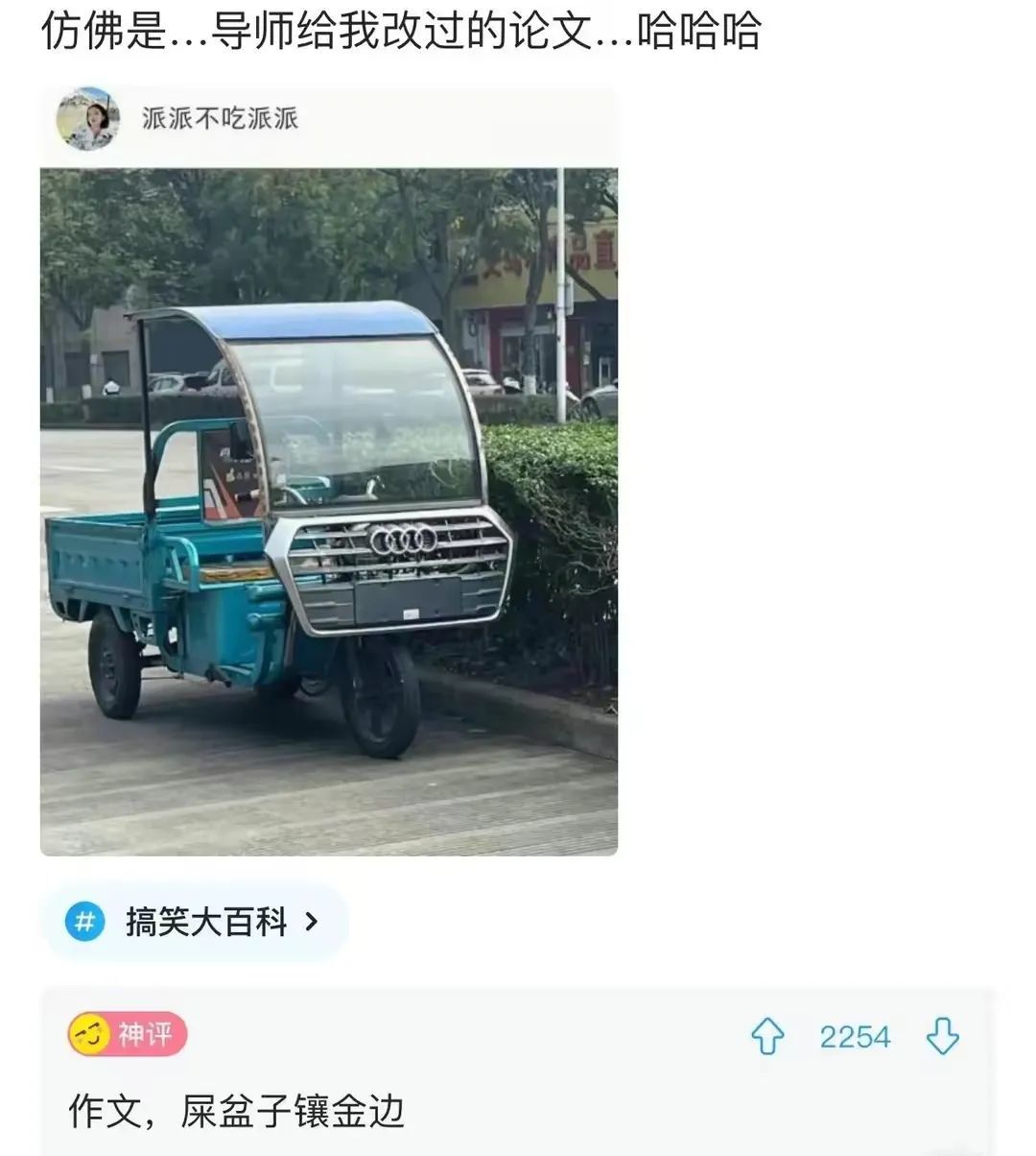 仿佛是...导师给我改过的论文...哈哈哈派派不吃派派搞笑大