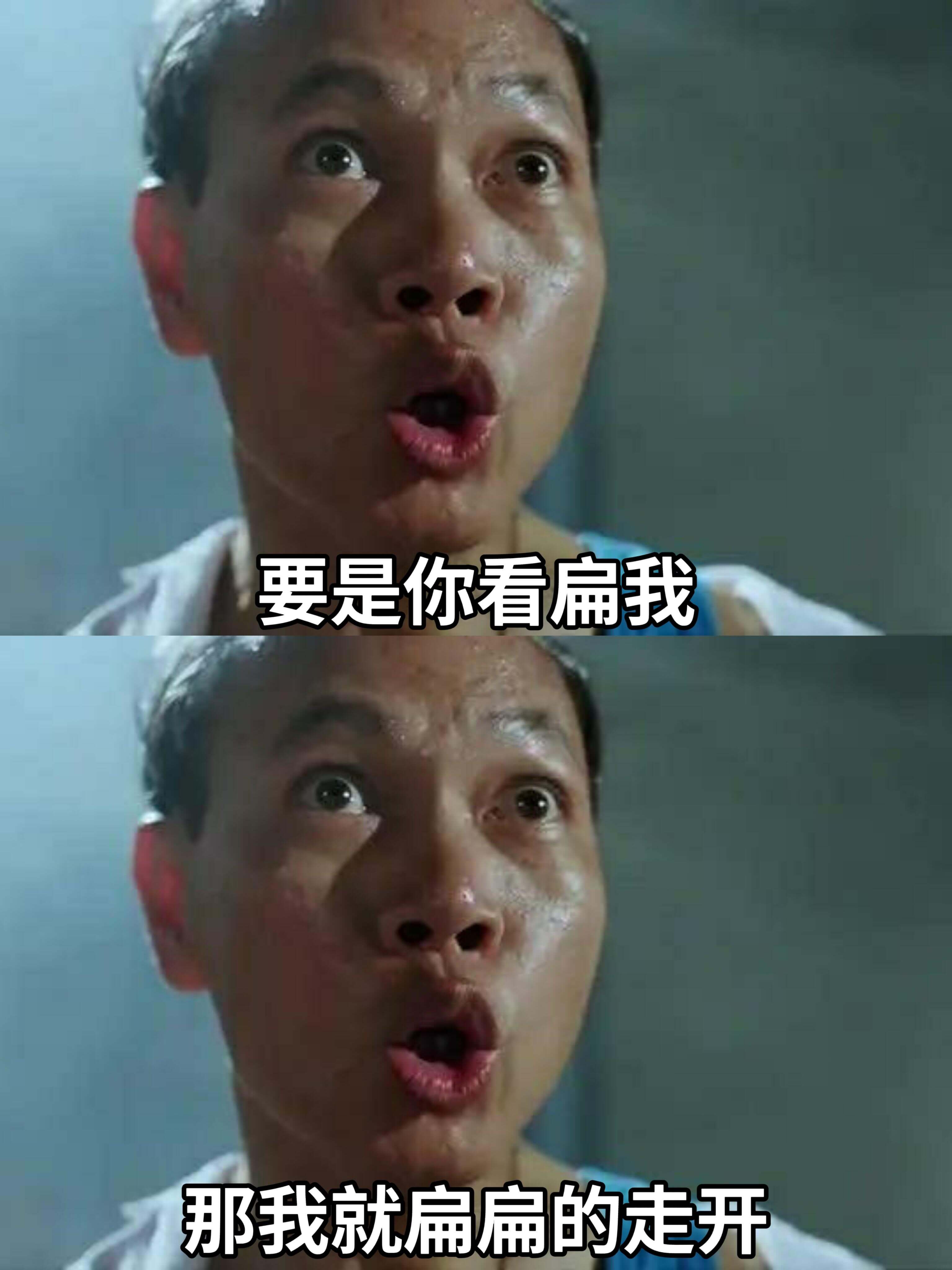 要是你看扁我，那我就扁扁的走开。