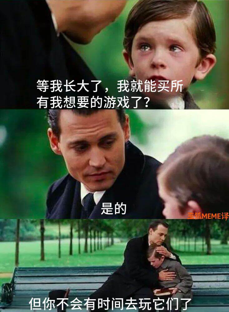 等我长大了，我就能买所有我想要的游戏了？是的正狐MEME译但