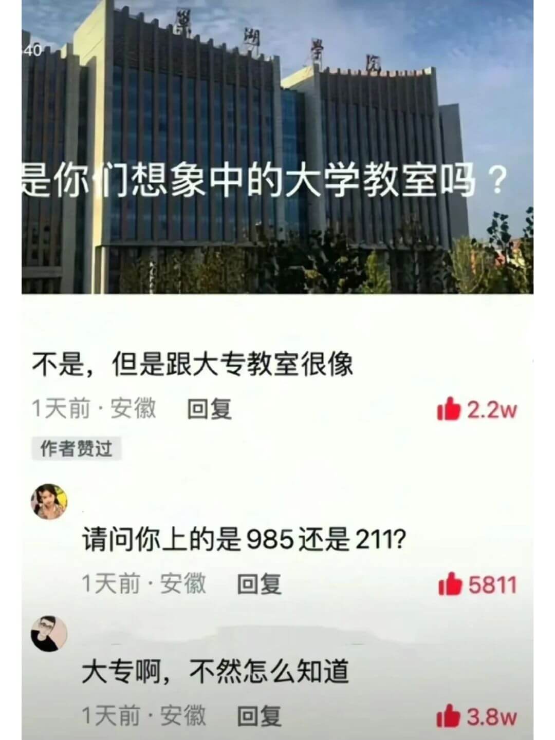 是你们想象中的大学教室吗？不是，但是跟大专教室很像。1天前·