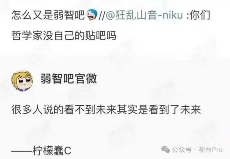 怎么又是弱智吧//@狂乱山音-niku:你们哲学家没自己的贴