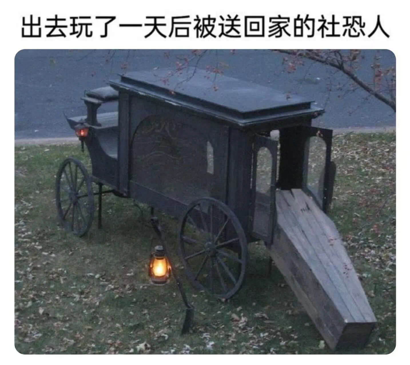 出去玩了一天后被送回家的社恐人
