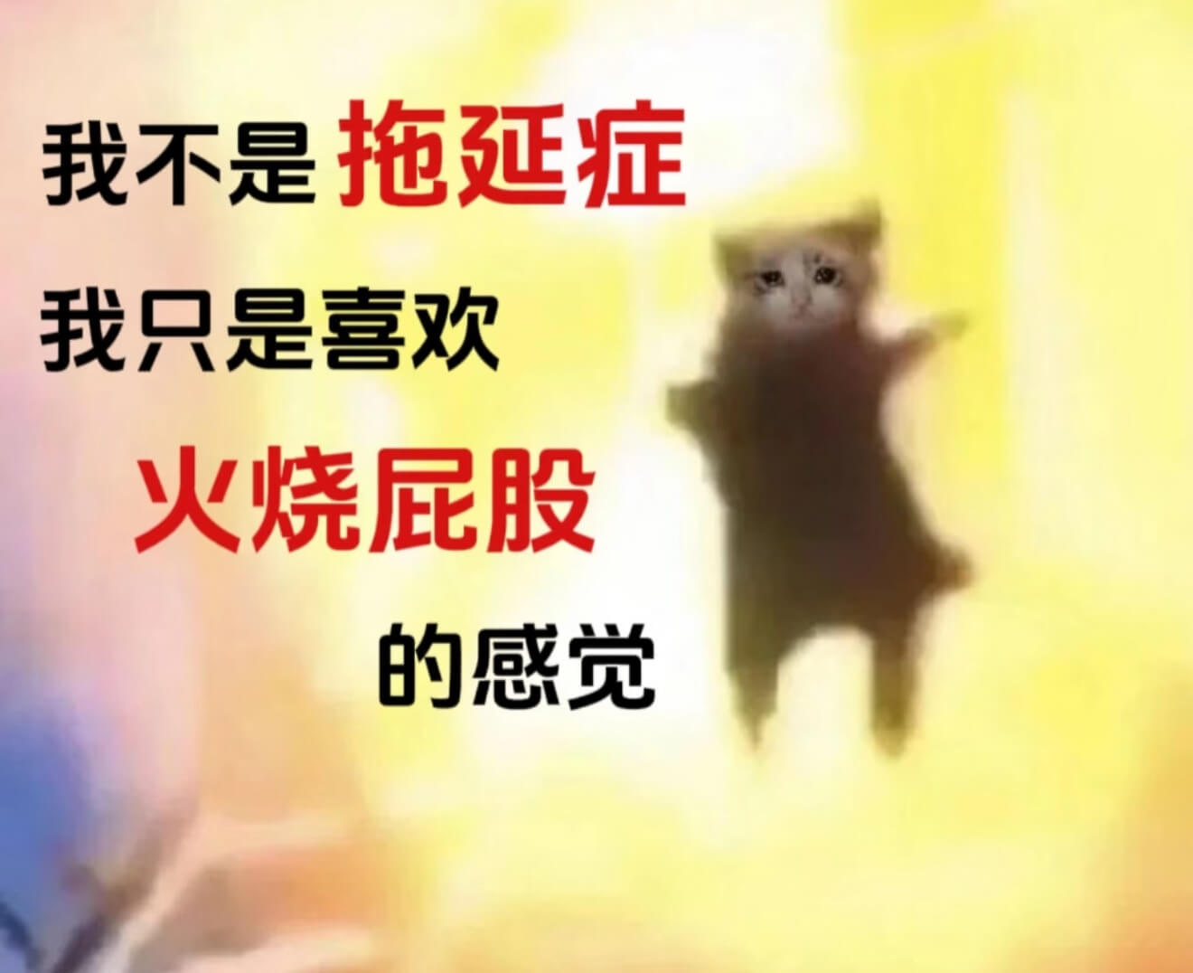拖延症我不是我只是喜欢火烧屁股的感觉
